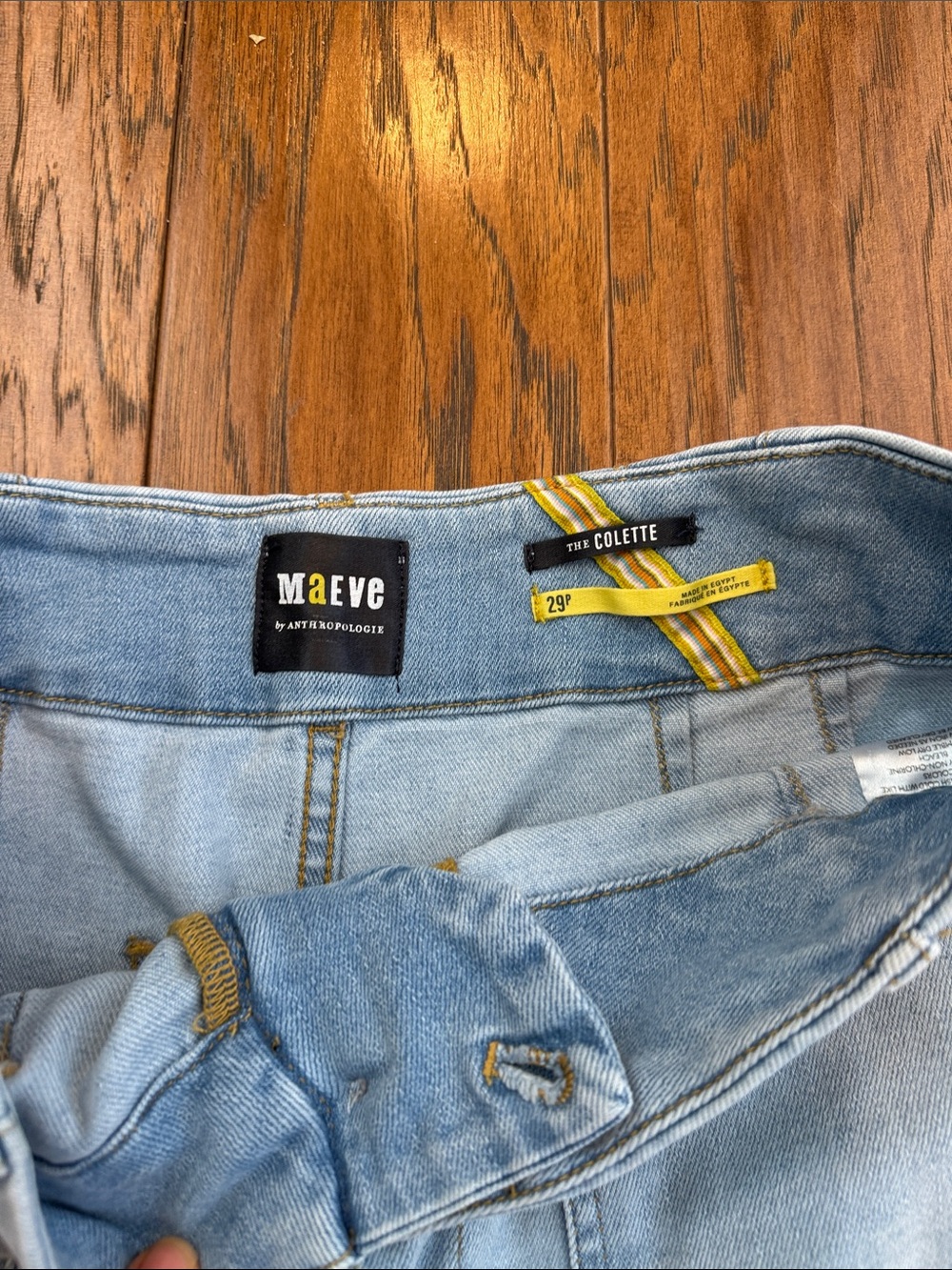 Maeve Colette Light Wash  Wide-Leg Crop Jeans, 29P - Picture 2 of 7